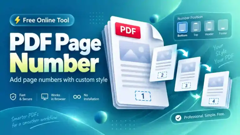 Add Page Numbers to PDF Online – Free PDF Numbering Tool