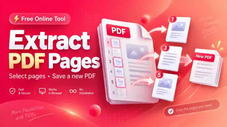 Extract PDF Pages Online – Free PDF Page Extractor