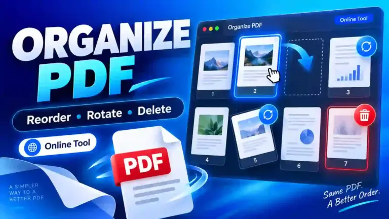 Organize PDF Online – Reorder, Rotate & Delete PDF Pages