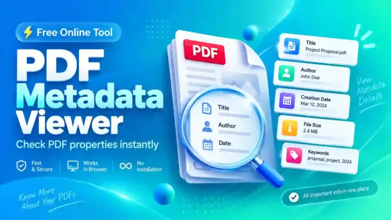 PDF Metadata Viewer Online – Check PDF Properties Free