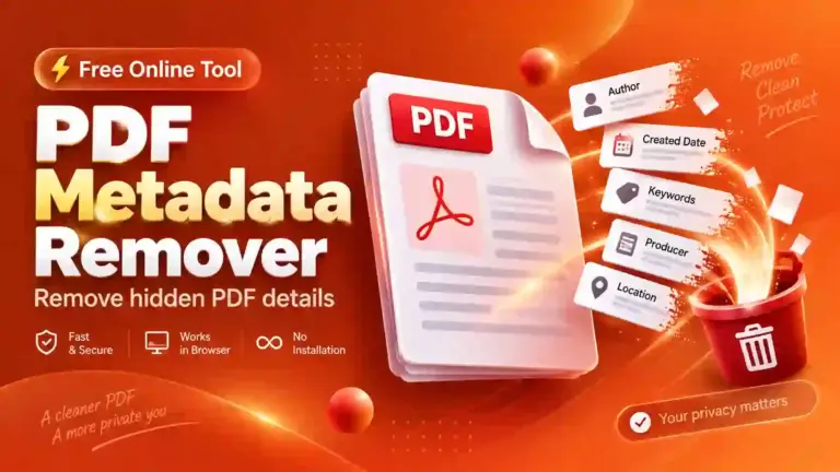 Remove PDF Metadata Online – Free PDF Metadata Remover