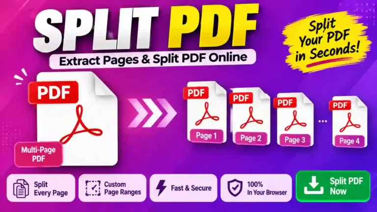 Split PDF Online Tool – Extract and Separate PDF Pages